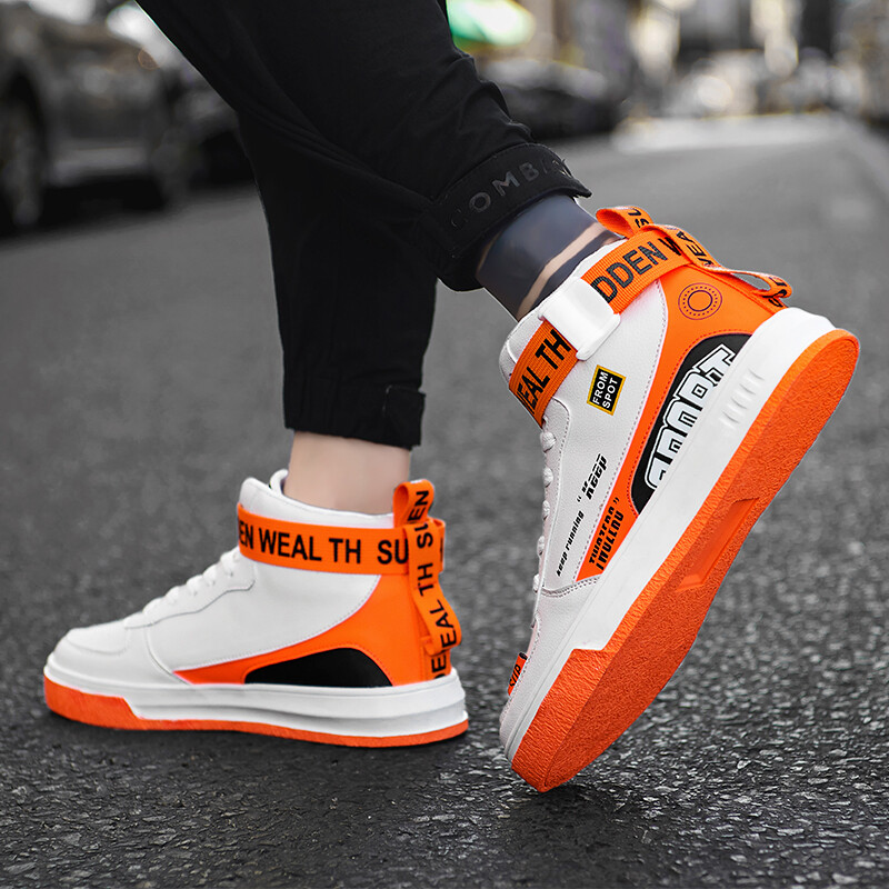 Visoke cipele za dasku muške cipele Jesen i zima Studentske košarkaške cipele za mlade kožne kožne tople sportske cipele s mekanim potplatom