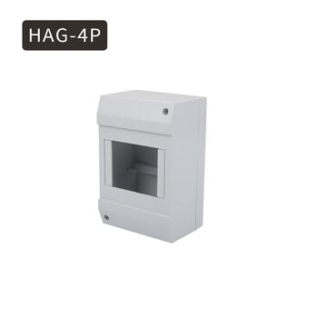 MCB Electrical Box Circuit Breaker Protection Plastic Box ABS Switch Enclosure Surface Modules Box 1-8P Breaker Distribution Box