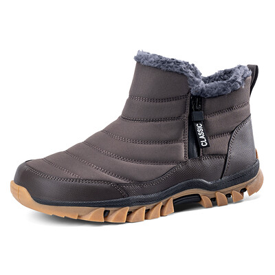 Νέες χειμερινές μπότες για άντρες Snow barefoot casual παπούτσια Γυναικεία παπούτσια ζεστής γούνας ανδρικά παπούτσια στον αστράγαλο Αντρικές μπότες χιονιού μεγάλο μέγεθος