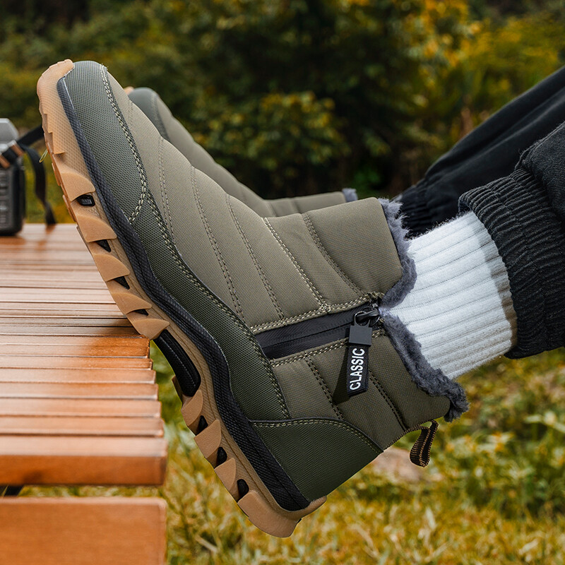 Nove zimske čizme za muškarce Obuća za bosonoge u snijegu Radna obuća za rad na otvorenom Ženske tople krznene muške cipele za gležnjeve Muške čizme za snijeg velike veličine