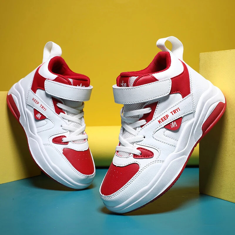 Berniukų krepšinio bateliai vaikiški sportiniai bateliai minkštu padu Teniso vaikiški sportiniai batai lauke neslystantys treniruokliai vaikiški batai Sportschuhe Kinder