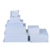 1 tk valge elektroonika projektikarp ABS veekindel ühenduskarbi kruvid väliskorpuse plastkarp DIY korpuse instrumendi ümbris