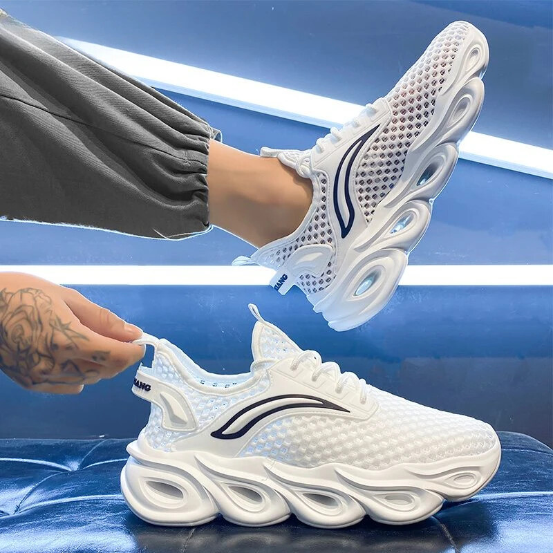 Lagane muške ležerne tenisice za trčanje Mrežaste košarkaške trendove 2024. Originalne modne široke vanjske cipele za muškarce Sve marke 39 Y2k