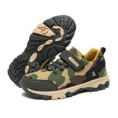 Νέα παιδικά παπούτσια πεζοπορίας Camouflage Αντιολισθητικά αθλητικά παπούτσια πεζοπορίας εξωτερικού χώρου από καουτσούκ για παιδικά παπούτσια ορειβασίας