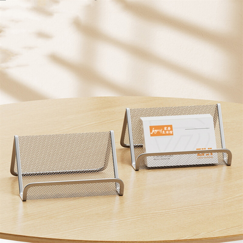 Metalinio tinklelio tinklelis Vizitinių kortelių vardų laikikliai Ekrano stovo ekrano stovas Stalinis staliukas Mobiliojo telefono laikiklis Biuro reikmenys