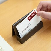 Απλή θήκη επαγγελματικών καρτών Επιτραπέζιου γραφείου οργάνωσης κάρτας αποθήκευσης Αξεσουάρ κουτιού γραφείου για επιτραπέζια μόδα