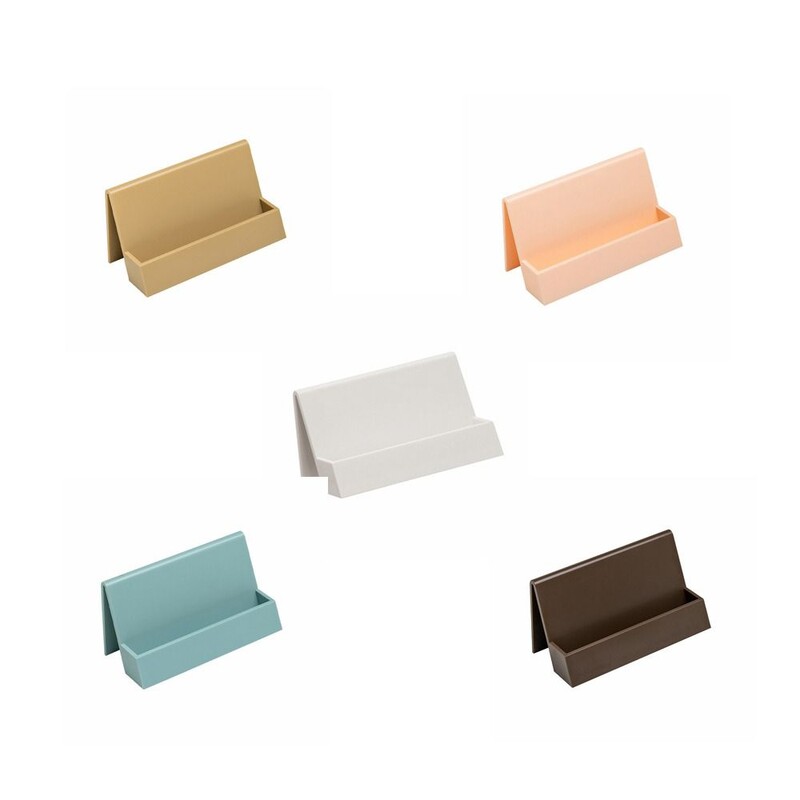 Jednostavna torbica za poslovne kartice. Uredska stolna organizacija. Kutija za pohranu kartica. Uredski dodaci za modni stol