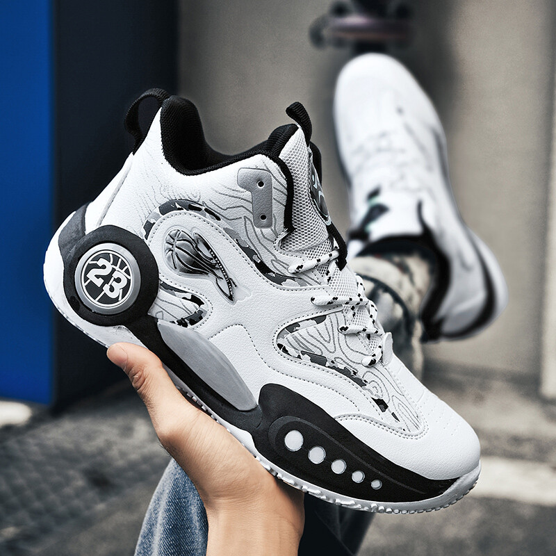 Kožne košarkaške tenisice za muškarce, prozračne, protuklizne, apsorpcijske, sportske, moderne cipele, ležerne modne trendove za mlade