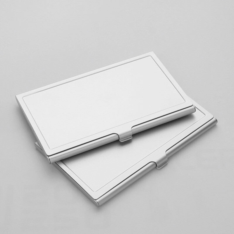 Sublimacijska prazna kutija za posjetnice s aluminijskom pločom Termotransfer Metalni držači kartica za pohranu za DIY ispis slike logotipa