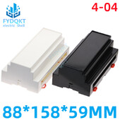 1 TK PLC DIN 35-rööpaline elektriline kest ohutusvõre instrumendi korpus ABS plastikust korpus 88X158X59MM 4-04 ühenduskarbid