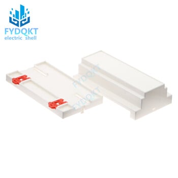 1PCS PLC DIN 35-Rail Electrical Shell Safety Grid Instrument περίβλημα ABS Πλαστική θήκη 88X158X59MM 4-04 Κουτιά διακλάδωσης