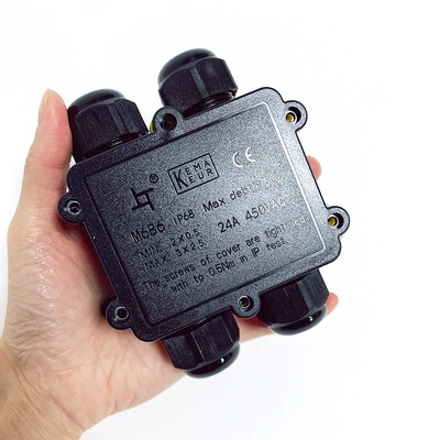 Y-tüüpi 3-suunaline ühenduskarp veekindel IP68 4/5 kontaktiga 4-15 mm elektrijuhtmete pistikud 24A 450V LED välised elektriklemmid