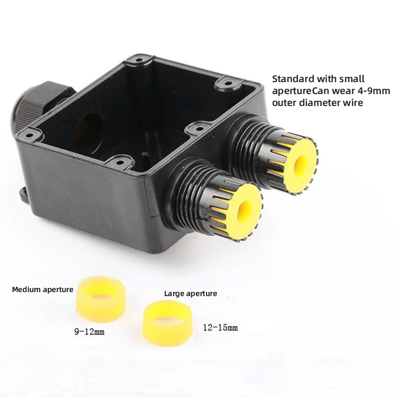 Y-tüüpi 3-suunaline ühenduskarp veekindel IP68 4/5 kontaktiga 4-15 mm elektrijuhtmete pistikud 24A 450V LED välised elektriklemmid