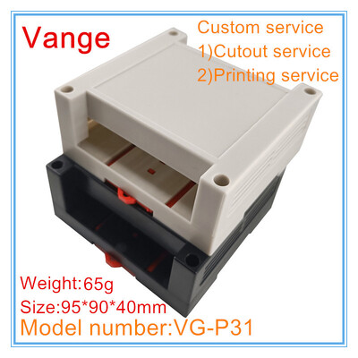 1 vnt / partija din rail elektros jungiamoji dėžutė 95*90*40mm ABS plastikiniai dėklai, korpusai pramoniniam valdymo įrenginiui