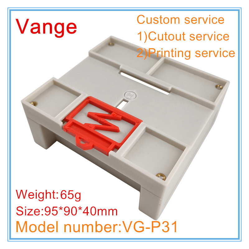 1 tk / partii din-rööpa elektriühenduskarp 95 * 90 * 40 mm ABS plastikust korpused korpused tööstusliku juhtimisseadme jaoks