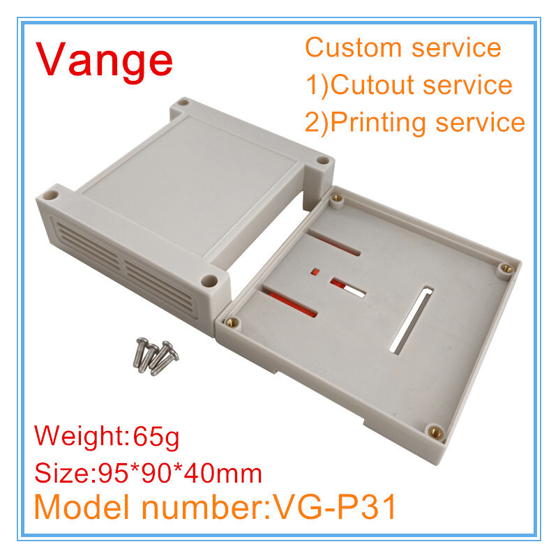 1 tk / partii din-rööpa elektriühenduskarp 95 * 90 * 40 mm ABS plastikust korpused korpused tööstusliku juhtimisseadme jaoks