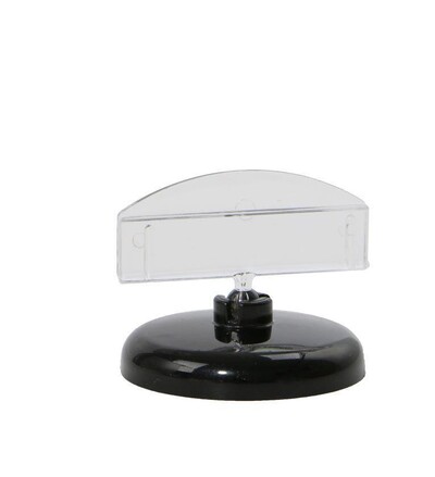 Black Clear Ps Πλαστική πινακίδα κλιπ βάσης ετικέτας Βάση τραπεζιού γάμου Γραφείο Όνομα Αριθμός κάρτας Ετικέτα τιμής Εικόνα Riser Ράφι προβολής