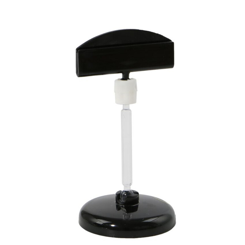 Crna prozirna Ps plastična kopča za natpise, držač za naljepnice, stalak, stol za vjenčanje, radni stol, ime, broj kartice, cjenik, slika, stalak za izlaganje