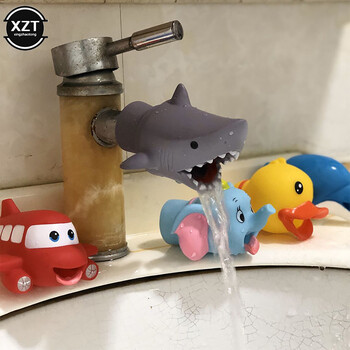 Hot Selling Cute Animal Baucet Extender Παιδιά Βοήθεια στο πλύσιμο των χεριών Νεροχύτης Παιχνίδια μπάνιου Βρύσης Προέκταση στομίου που αντέχει στο πιτσίλισμα