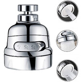 Gadgets Κουζίνας 3 Λειτουργίες 360 Περιστρεφόμενο Bubbler Επέκταση βρύσης υψηλής πίεσης Εξοικονόμηση νερού Αξεσουάρ κουζίνας Προμήθειες