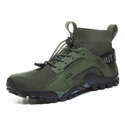 Υψηλής κορυφής Barefoot Upstream Water Παπούτσια Trekking Mountain Boots Αντιολισθητικά πάνινα παπούτσια πεζοπορίας Υπαίθρια παπούτσια ανθεκτικά στη φθορά