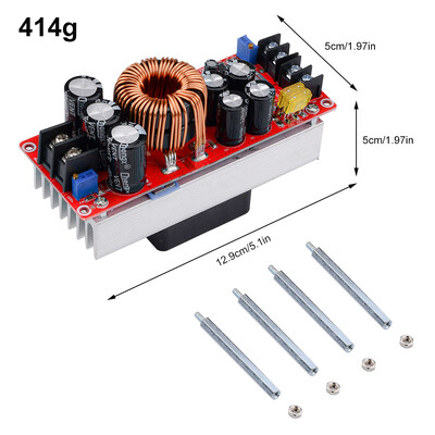 1200/1500/1800W 20/30/40A DC-DC Boost Converter Step Up tápegység modul 10-60V-tól 12-90V-ig állítható feszültségű töltő