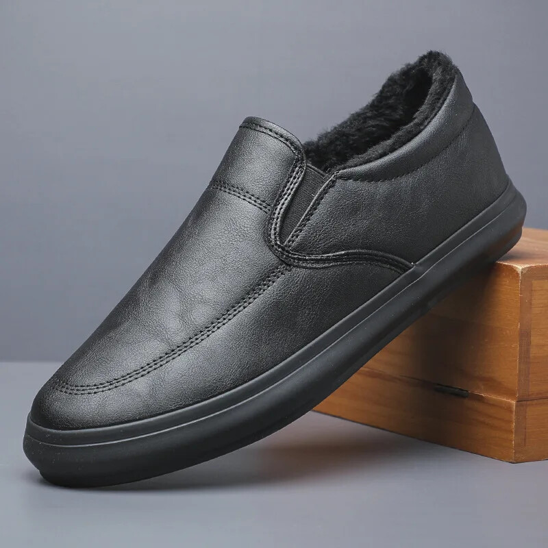 Kožna muška zimska topla obuća Tenisice Trend ležerna cipela Talijanska prozračna slobodno vrijeme Muške tenisice Neklizajuća obuća Muška čizma