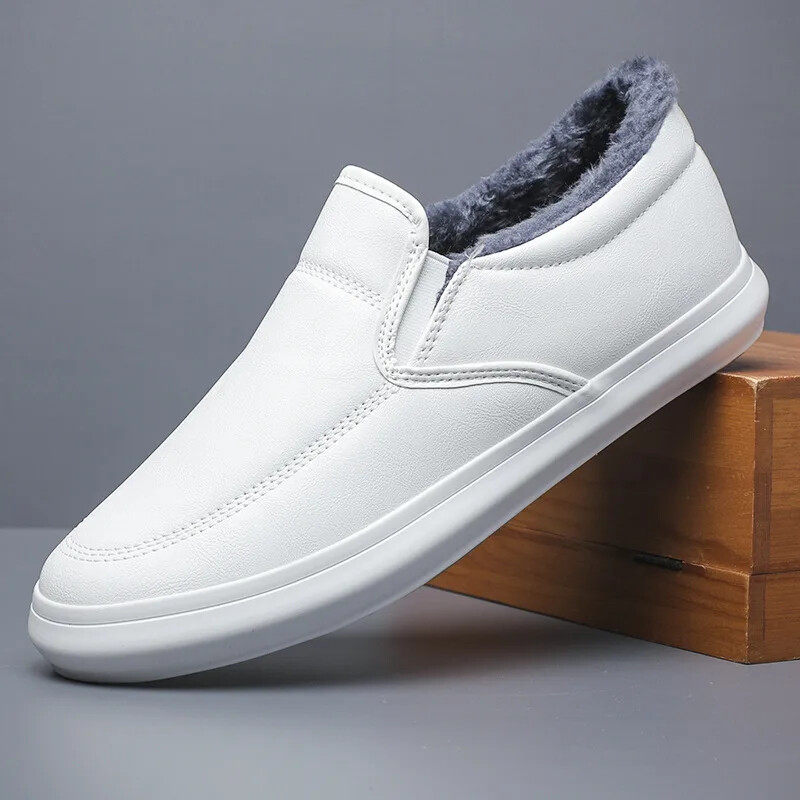 Kožna muška zimska topla obuća Tenisice Trend ležerna cipela Talijanska prozračna slobodno vrijeme Muške tenisice Neklizajuća obuća Muška čizma