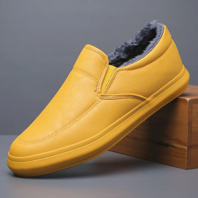 Kožna muška zimska topla obuća Tenisice Trend ležerna cipela Talijanska prozračna slobodno vrijeme Muške tenisice Neklizajuća obuća Muška čizma