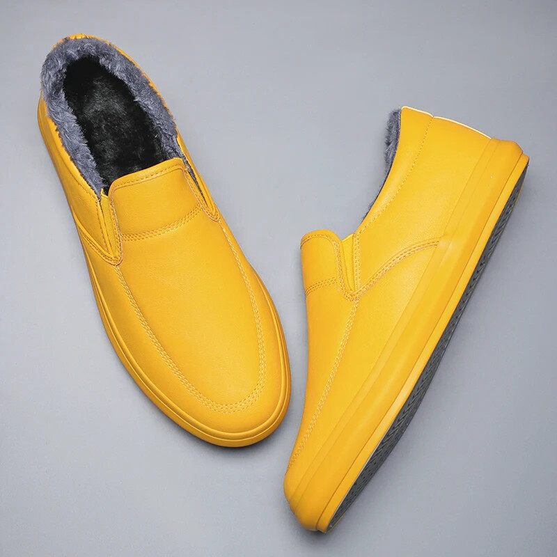 Kožna muška zimska topla obuća Tenisice Trend ležerna cipela Talijanska prozračna slobodno vrijeme Muške tenisice Neklizajuća obuća Muška čizma