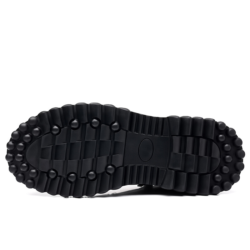 Zimske muške gležnjače 2023. od debele plišane tople kože, zimske muške čizme za snijeg, platforma, neklizajuće vodootporne muške cipele