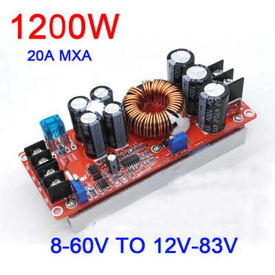 1800W 40A 1500W 30A 1200W 20A DC-DC Boost Converter Step Up tápegység modul 10-60V-tól 12-90V-ig állítható feszültségű töltő
