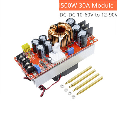 1800W 40A 1500W 30A 1200W 20A DC-DC Boost Converter Step Up tápegység modul 10-60V-tól 12-90V-ig állítható feszültségű töltő