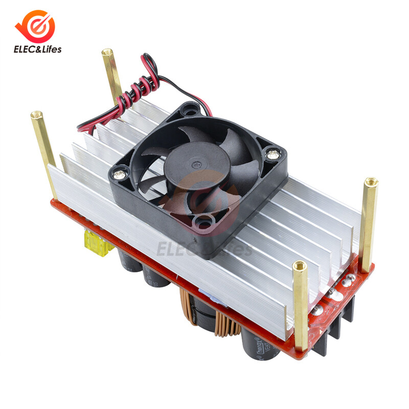 1800W 40A 1500W 30A 1200W 20A DC-DC võimendusmuundur Step Up toitemoodul 10-60V kuni 12-90V reguleeritava pingega laadija