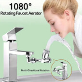 1080° Universal Rotation Faucet Sprayer Head 22/24mm Προσαρμογέας Νιπτήρας Baucet Faucet Aerator Bubbler Nozzle Βρύση κουζίνας