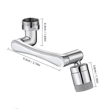 1080° Universal Rotation Faucet Sprayer Head 22/24mm Προσαρμογέας Νιπτήρας Baucet Faucet Aerator Bubbler Nozzle Βρύση κουζίνας