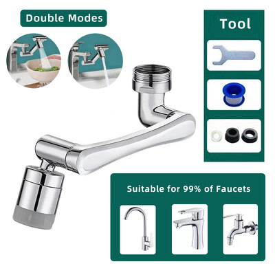 1080° Universal Rotation Faucet Sprayer Head 22/24mm Προσαρμογέας Νιπτήρας Baucet Faucet Aerator Bubbler Nozzle Βρύση κουζίνας