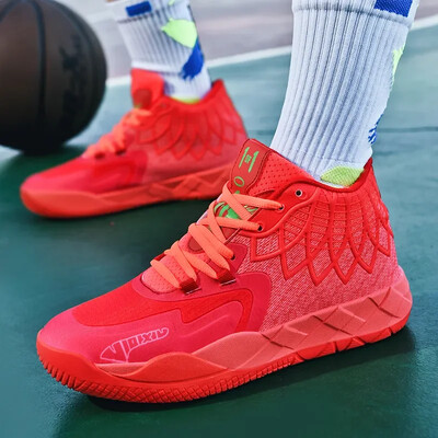 Nauji krepšinio bateliai, skirti Unisex neslystantys sportiniai bateliai, vyriški sportiniai bateliai lauke, aukšti vaikiški sportiniai bateliai patalpoms, lengvi bėgimo bateliai