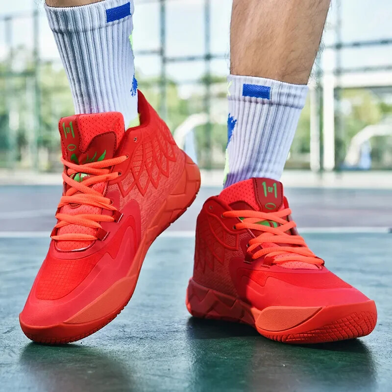 Nauji krepšinio bateliai, skirti Unisex neslystantys sportiniai bateliai, vyriški sportiniai bateliai lauke, aukšti vaikiški sportiniai bateliai patalpoms, lengvi bėgimo bateliai