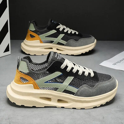 Trend 2024 Hick Platform Shoes for Men Breathable Shoes in Promotion Man Casual Sneaker Φτηνές τάσεις μπάσκετ κορεατικού στυλ 39