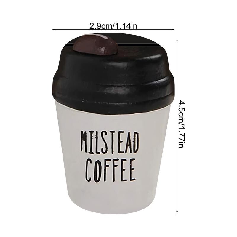 Stolni stalak za prikaz posjetnica Drveni držač posjetnica u obliku šalice za kavu za stol Drveni držač posjetnica za dom