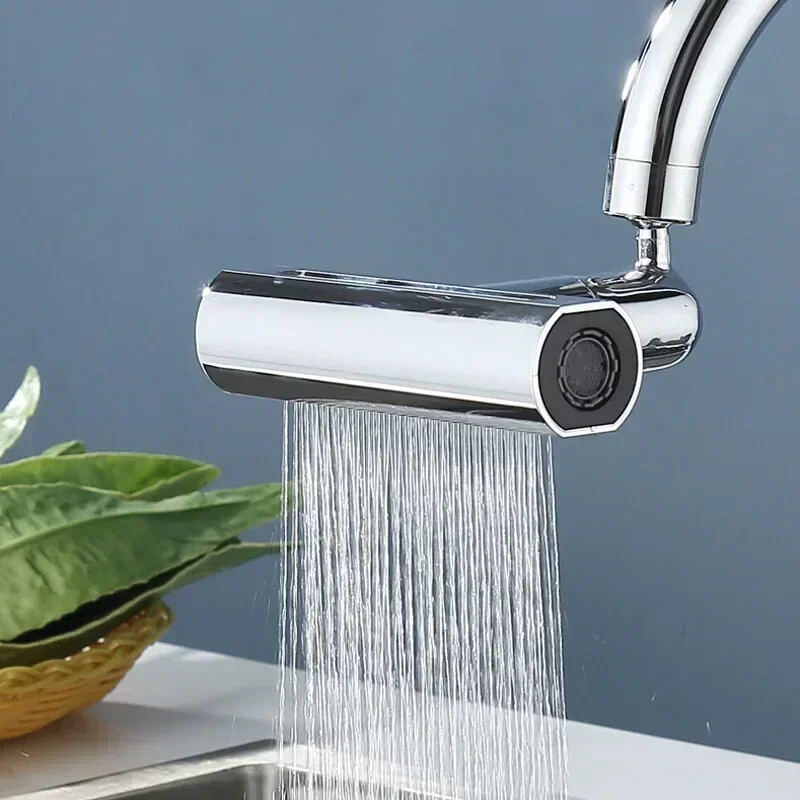 Vodopad na tri razine, univerzalni uređaj za proširenje slavine, uređaj za pranje povrća, otporan na prskanje, rotirajuća univerzalna spojna kutija