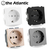 S Series- DE EU Power Socket Function Module DIY Socket Accessories Black White Gold Grey 250V 16A Free Combination