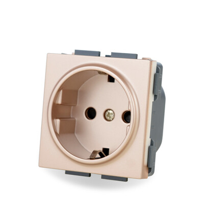 S Series- DE EU Power Socket Function Module DIY Socket Accessories Black White Gold Grey 250V 16A Free Combination