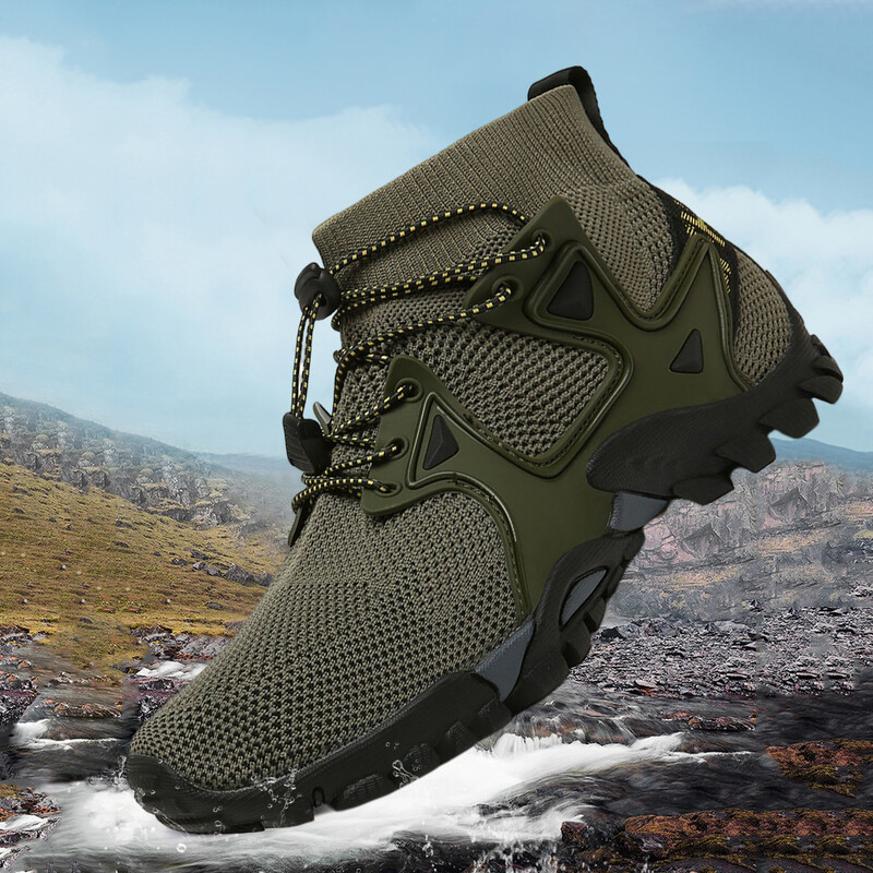 Muške bosonoge cipele Prozračna mrežasta brzosušeća elastična vezica za planinarenje i biciklizam