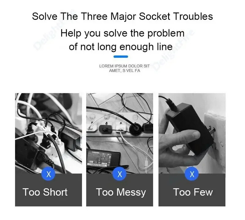 3 u 1 EU adapter za utičnicu, sklopivi putni adapteri iz SAD-a u EU, pretvarač struje KR utikač, električna utičnica, AC utičnica