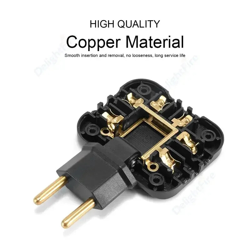 3 u 1 EU adapter za utičnicu, sklopivi putni adapteri iz SAD-a u EU, pretvarač struje KR utikač, električna utičnica, AC utičnica