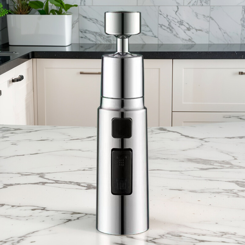 Produžni nastavak za slavinu za 360 stupnjeva, perlator za kuhinjsku slavinu, 3 načina rada, kupaonski nastavak za slavinu protiv prskanja, adapter za kupaonski umivaonik