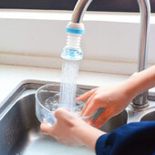Kitchen Faucet 360 Ρυθμιζόμενο φίλτρο νερού Διαχύτης Ακροφύσιο εξοικονόμησης νερού Σύνδεση βρύσης Μπάνιο Ντους Φίλτρο ντους πιτσιλίσματος