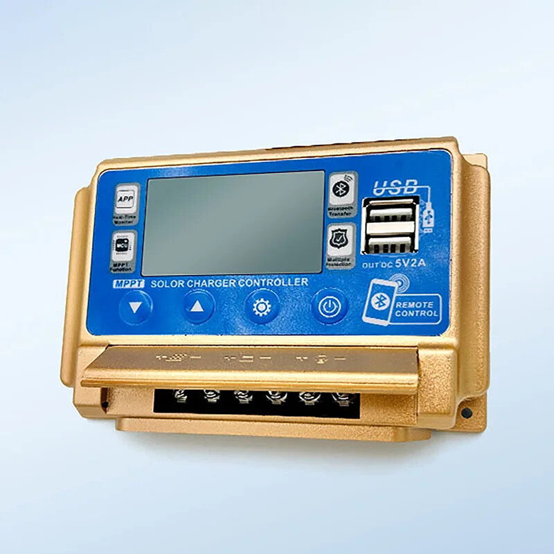30A/40A/50A/60A bluetooth kontroler solarnog panela 2 USB digitalni zaslon LCD zaslon MPPT solarni paneli kontroler punjenja baterije